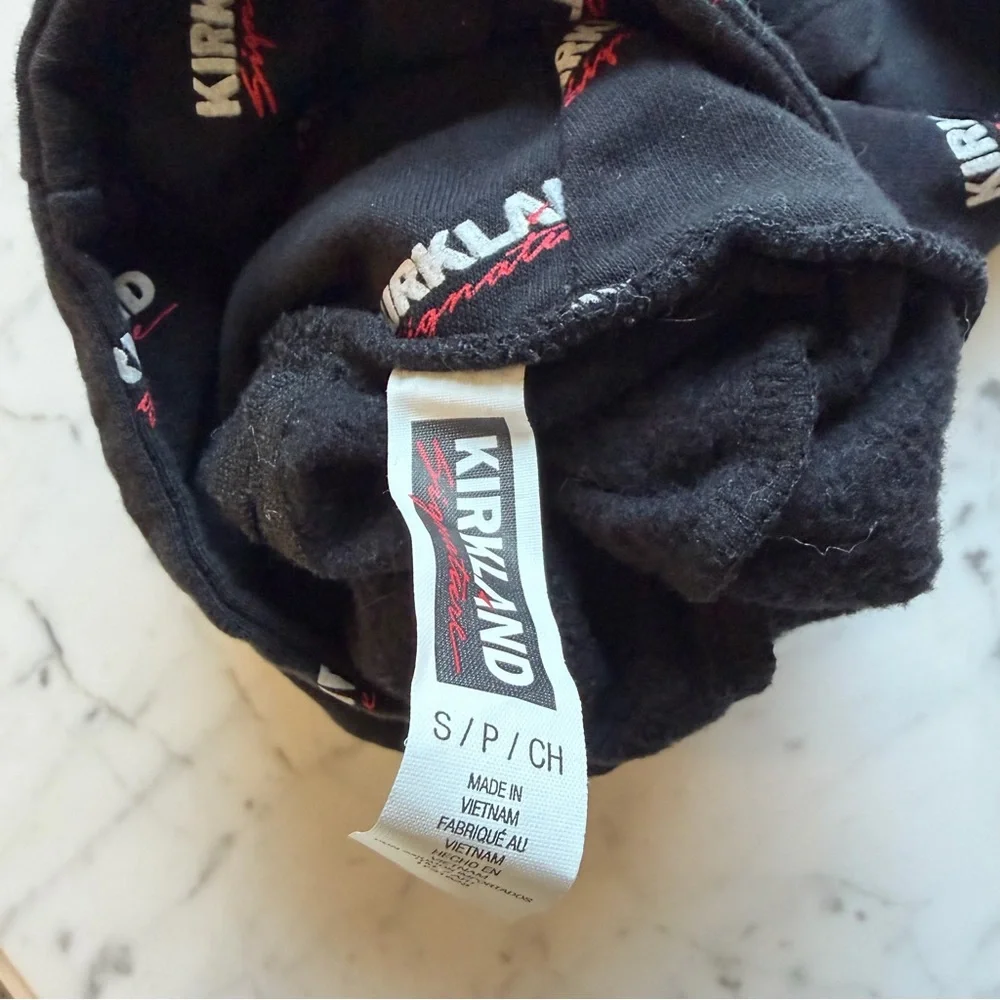 Kirkland Signature Black Dog Hoodie Sz S